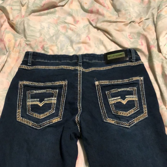 Men pants, red pockets, dark blue on the outside, size 32x32 - Picture 2 of 2